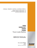 Case 580N, 580SN WT, 580SN, 590SN Tractor Loader Backhoe Service Manual 84540375 PDF