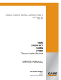 Case 580N, 580SN WT, 580SN, 590SN Tractor Loader Backhoe Service Manual 84540377 PDF
