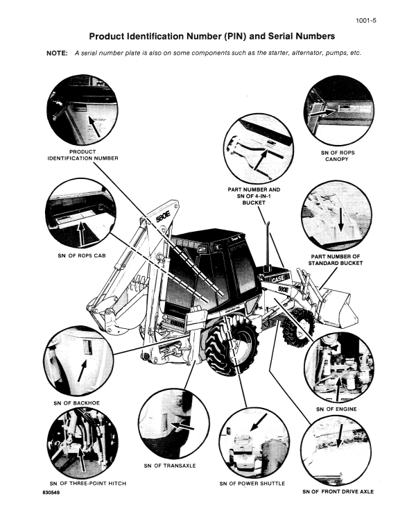 Case 580 Super E Loader Backhoe Service Manual 8-41701 PDF