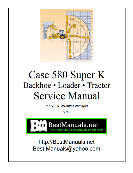 Case 580 Super K Loader Backhoe Tractor Service Manual 8-16230 PDF