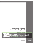 Case 584C, 585C, 586C Construction King Forklift Parts Catalogue Manual PDF
