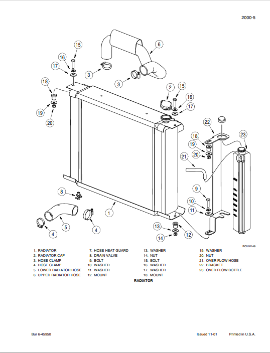 Case 60, 70XT Skid Steer Service Manual Bur 6-45790 PDF