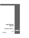 Case 7130, 7140, 7150 Tractor Operator Manual 9-12943 PDF
