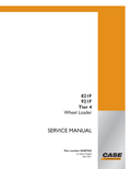 Case 821F, 921F Tire 4 Wheel Loader Service Manual 84487565 PDF