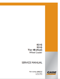 Case 821G, 921G Tier 4B Wheel Loader Service Manual 48083737 PDF
