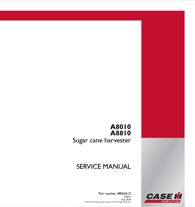 Case Axial -Flow 1640, 1660, 1680 Combine Service Repair Manual 8-29206 PDF