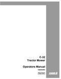 Case C-32 Tractor Mower Operator Manual 1003824R5 PDF