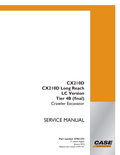 Case CX210D Long Reach LC Version Tier 4B Service Manual 47961273 PDF