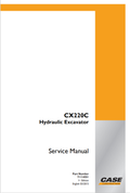 Case CX220C Hydraulic Excavator Service Manual 71114551 PDF