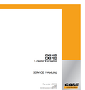Case CX350D, CX370D Crawler Excavator Service Manual 47899900 PDF