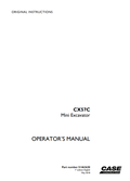 Case CX57C Mini Excavator Operator Manual 51462630 PDF