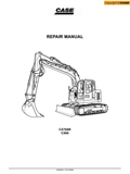 Case CX75SR, CX80 Crawler Excavator Service Repair Manual 9-93290 PDF