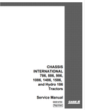 Case Chassis International 786, 886, 986, 1086, 1486, 1586 and Hydro 186 Tractor Service Manual GSS14703 PDF
