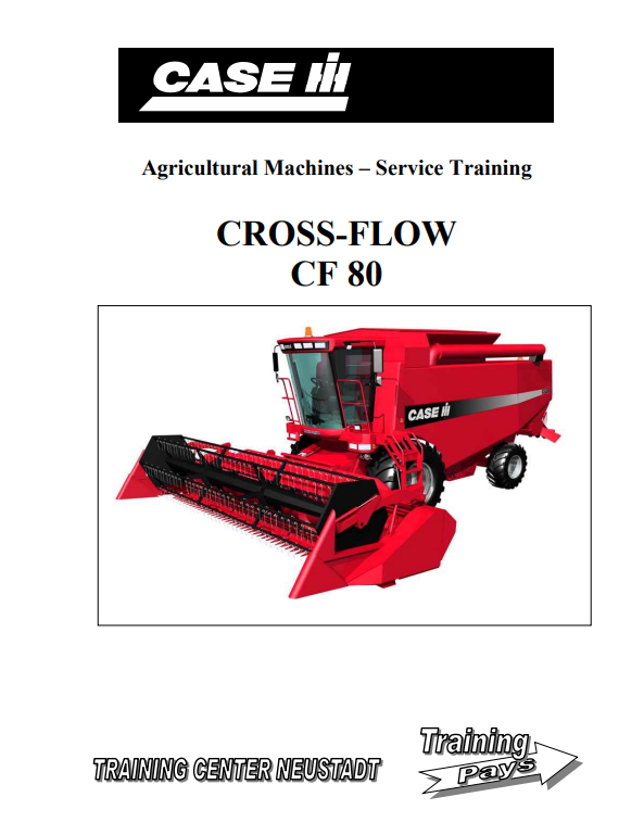 Case Cross-Flow CF 80 Combine Service Manual PDF