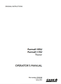 Case Farmall 105U, 115U Tractor Service Manual 47444248 PDF