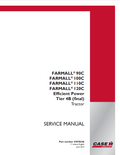 Case Farmall 90C, 100C, 110C, 120C Efficient Power Tire 4B Tractor Service Manual 47878246 PDF