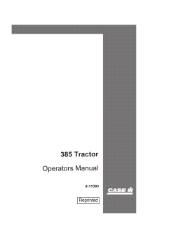 Case IH Tractor 385, 485, 585, 685, 785, 885 HYD 268/HYD85 Operator Manual 1135080R5 PDF