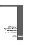 Case IH Tractor M172 Mower For 1130, 1140 Operator Manual 9-23100 PDF