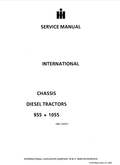 Case International Chassis Diesel Tractor 955, 1055 Service Manual 1091320R1 PDF