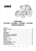 Case JX1070U, JX1080U, JX1090U, JX1100U, Service Manual 6-62400 PDF
