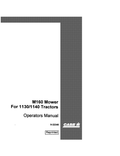 Case M160 Mower For 1130, 1140 Tractor Operator Manual 9-22340 PDF