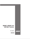 Case MX80C, MX90C, MX100C Tractor Operator Manual 6-20270 PDF