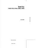 Case Multi Trac CS78, CS78a, CS86a, CS94a Operator Manual 6-22381 PDF