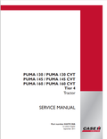 Case Puma 130, 145, 160 CVT Tractor Service Manual 84479138A PDF