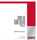 Case Puma 185, 200, 220, 240 CVX Tractor Service Manual 47936451 PDF