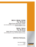 Case SR210, SR240, SV280, TR270, TR310 Tier 4B Service Manual 47851948 PDF