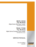 Case SR270, SV340, TR340, TV380 Loader Service Manual 48060319 PDF