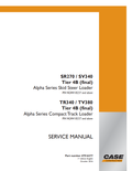 Case SR270, SV340, TR340, TV380 Tier 4B Service Manual 47916277 PDF