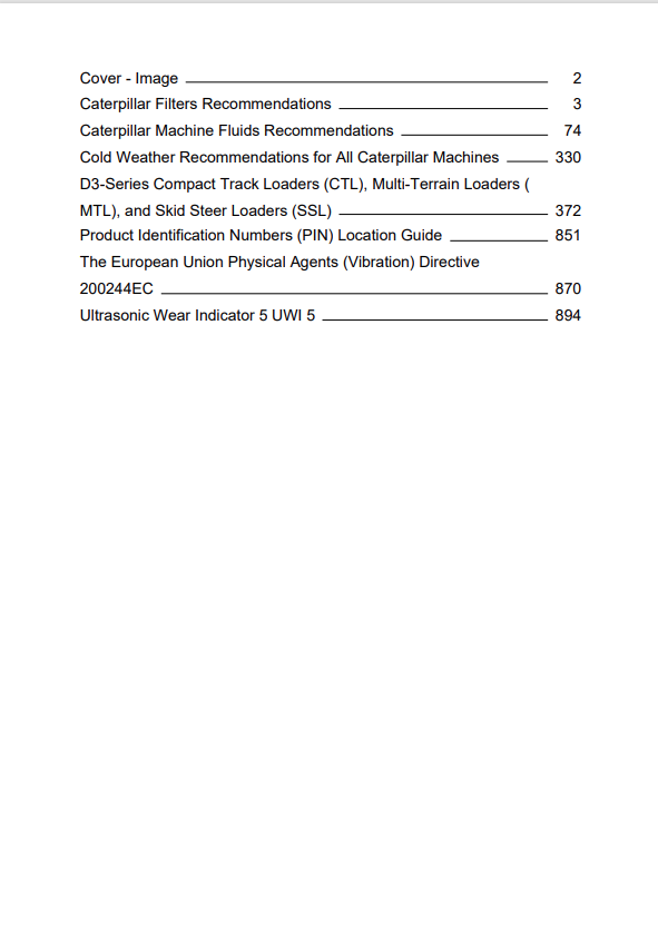 Caterpillar Cat 226D3 Skid Steer Loader Operation and Maintenance Manual PDF | S/N DX8