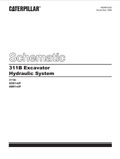 Caterpillar Cat 311B Excavator Electrical And Hydraulic Schematic Manual PDF | S/N 8GR