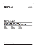 Caterpillar Cat 311B Excavator Electrical And Hydraulic Schematic Manual PDF | S/N 8HR,2LS