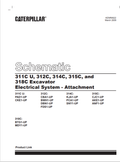 Caterpillar Cat 311C Excavator Schematic Manual PDF | S/N CKE