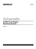 Caterpillar Cat 3126E Truck Engine Electrical and Hydraulic Schematic Manual PDF | S/N DPF