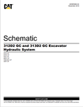 Caterpillar Cat 313D2 GC Excavator Electrical and Hydraulic Schematic Manual PDF | S/N GAP
