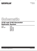 Caterpillar Cat 314C Excavator Electrical and Hydraulic Schematic Manual PDF | S/N PCA