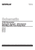 Caterpillar Cat 315C Excavator Electrical and Hydraulic Schematic Manual PDF | S/N CFT