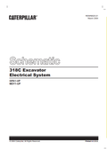Caterpillar Cat 318C Excavator Electrical and Hydraulic Schematic Manual PDF | S/N GPA
