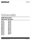 Caterpillar Cat 320C Excavator Hydraulic System Schematic Manual PDF | S/N BCN