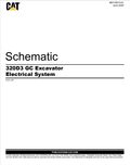 Caterpillar Cat 320D3 GC Excavator Electrical And Hydraulic Schematic Manual PDF | S/N FLD