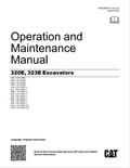 Caterpillar Cat 320E, 323E Excavators Operation and Maintenance Manual PDF | S/N SXE, AWS, SHX, YRP, LAK, KLT, ABK, NAZ, TNJ, REE, TEX, RAP, DFG,TDW