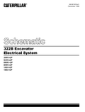 Caterpillar Cat 322B Excavator Electrical and Hydraulic Schematic Manual PDF | S/N 8MR