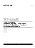 Caterpillar Cat 322C Excavator Electrical And Hydraulic Schematic Manual PDF | S/N BLP