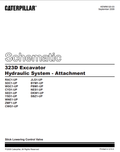Caterpillar Cat 323D L Excavator Electrical and Hydraulic Schematic Manual PDF | S/N BYM