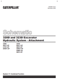 Caterpillar Cat 323D SA Excavator Electrical and Hydraulic Schematic Manual PDF | S/N NES