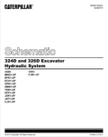 Caterpillar Cat 324D Excavator Electrical And Hydraulic Schematic Manual PDF | S/N AWN