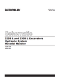 Caterpillar Cat 325B L Excavator Electrical and Hydraulic Schematic Manual PDF | S/N 2JR00001